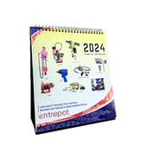 Fully Customisable Standing Calendar with Hard Backing
