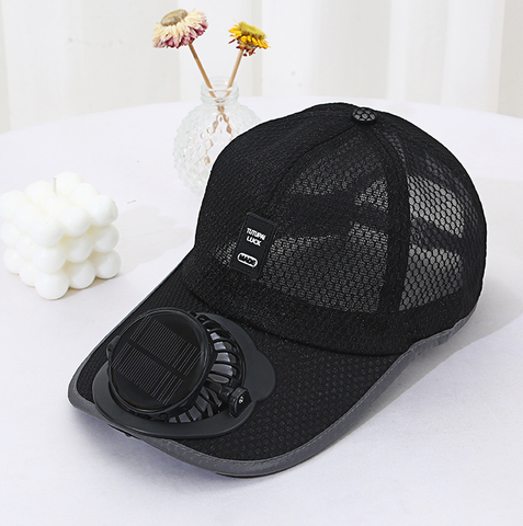 Solar Powered Fan Hat Baseball Cap