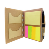 A5 Kraft Notebook with Recycle Ball Pen