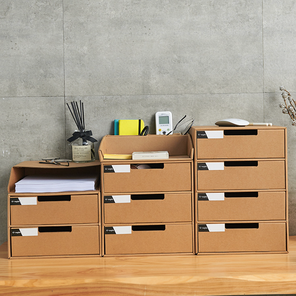 Kraft Drawer Storage Box