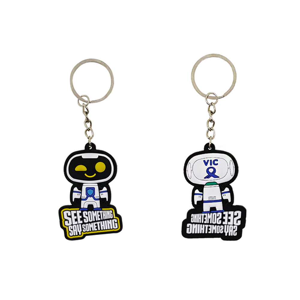 Rubber Box Keychains Customised Rubber Keychain