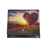 Fully Customisable Standing Calendar with Hard Backing
