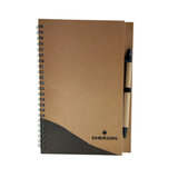 A5 Kraft Notebook with Recycle Ball Pen