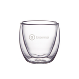 250ml Double Wall Glass Mug