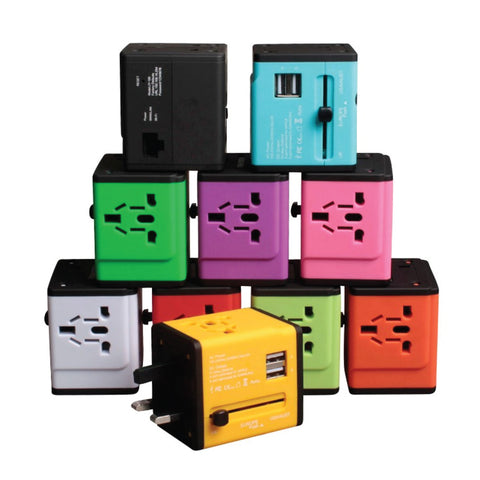 2500mA USB Travel Adaptor with 2 Hub and Wifi - YG Corporate Gift
