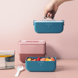 Microwaveable Lunch Box with removable cutlery box set 1000ml ( 1 Tier) - YG Corporate Gift