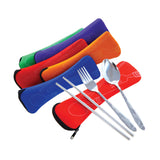 3 pcs Cutlery Set with neoprene pouch - YG Corporate Gift