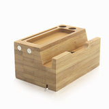 Bamboo charging Dock Stand holder come with USB Ports - YG Corporate Gift