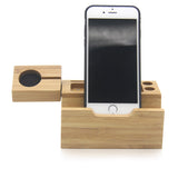Bamboo charging Dock Stand holder come with USB Ports - YG Corporate Gift