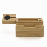 Bamboo charging Dock Stand holder come with USB Ports - YG Corporate Gift