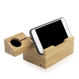 Bamboo charging Dock Stand holder come with USB Ports - YG Corporate Gift