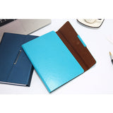 A5 Leather Tri-Fold Magnetic Buckle Notebook - YG Corporate Gift