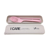 Wheat Cutlery Set - 3 in 1 Chopsticks Fork Spoon Set - YG Corporate Gift
