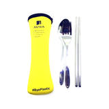 3 pcs Cutlery Set with neoprene pouch - YG Corporate Gift