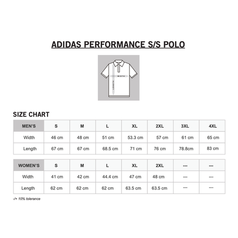 Adidas t shirt size chart cm shop