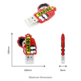 BND301 FLEXY PVC 2D USB MEMORY FLASH DRIVE/Thumb Drive - YG Corporate Gift