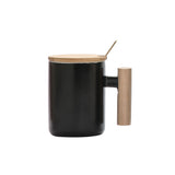 Coffee Mug with Spoon, Wooden handle and cover - YG Corporate Gift