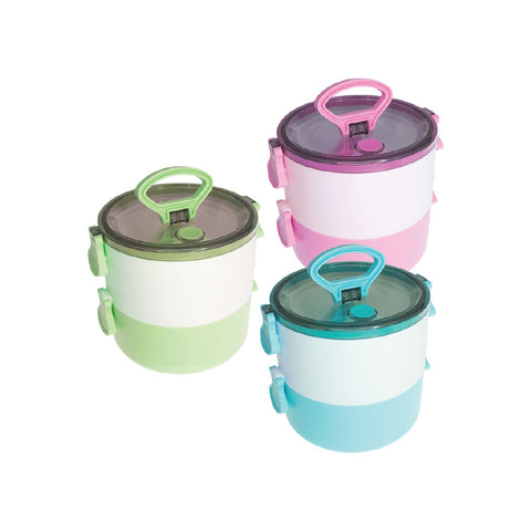 Double Layer Lunch Box with Carry Handle - YG Corporate Gift