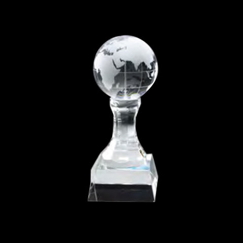 Globe Chess Crystal Award - YG Corporate Gift