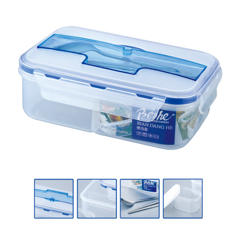 Three Grid PP Plastic Lunch Box - YG Corporate Gift