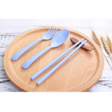 Wheat Cutlery Set - 3 in 1 Chopsticks Fork Spoon Set - YG Corporate Gift