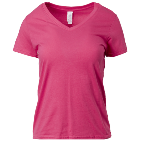 Gildan Women V Neck Cotton T Shirt - YG Corporate Gift