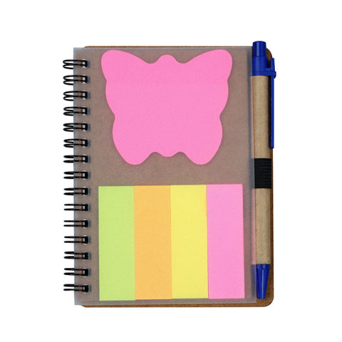 Kraft Paper diary with Post-it Pad and Pen - YG Corporate Gift