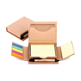 Kraft paper note box with Pen and post-it pad - YG Corporate Gift