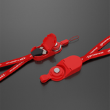 Lanyard data cable three-in-one multi-function mobile phone charging cable