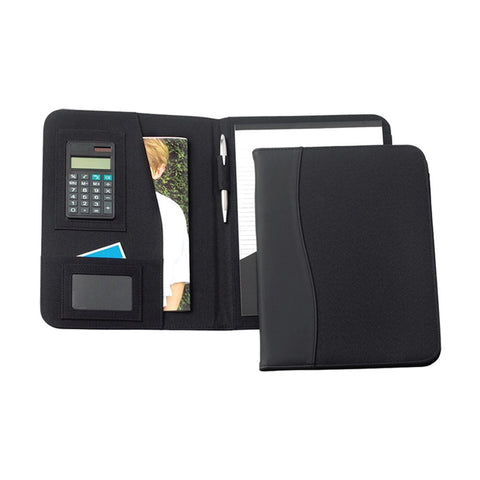 Leather / Microfiber Folder with Calculator & Pen - YG Corporate Gift