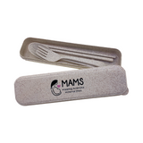 Wheat Cutlery Set - 3 in 1 Chopsticks Fork Spoon Set