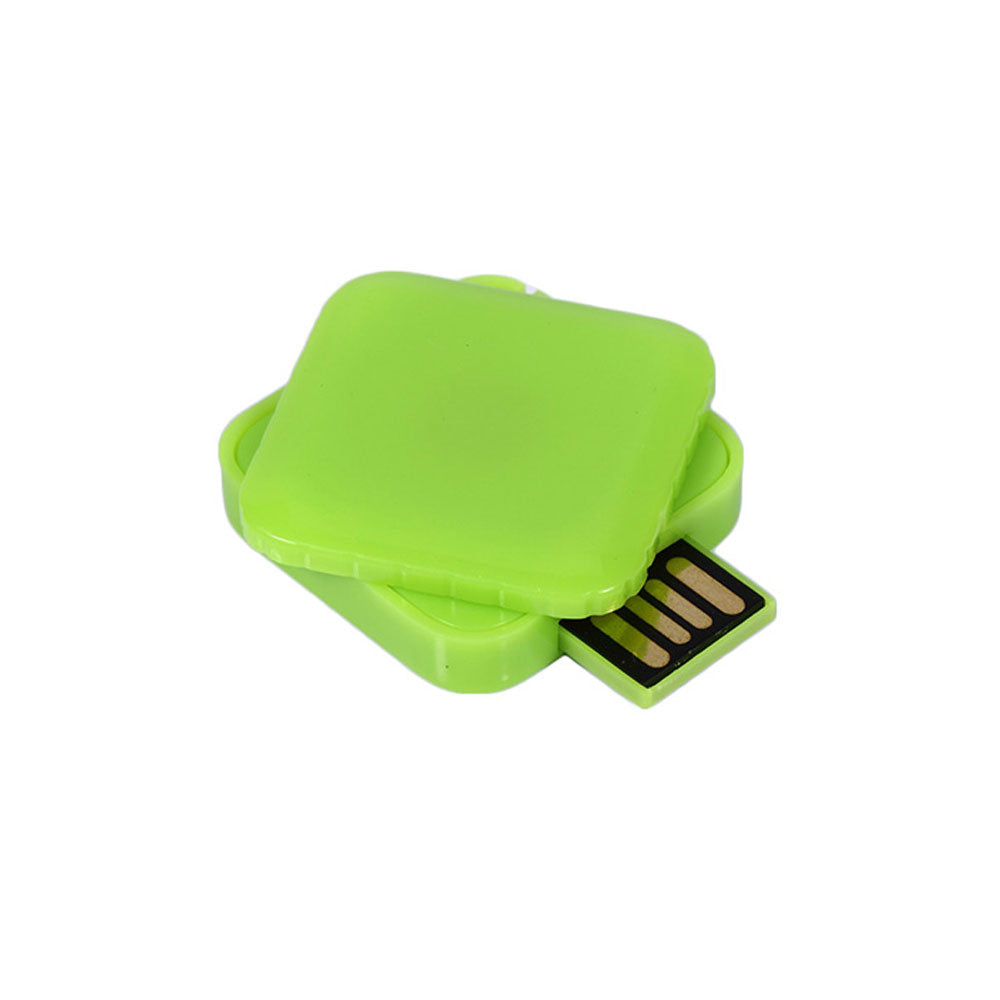 Mini Square Swivel USB Flash Drive - YG Corporate Gift