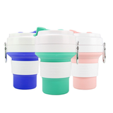 Collapsible Silicone Coffee Mug with Carabiner - YG Corporate Gift