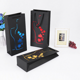 Black Card Single Wine Paper Bag - YG Corporate Gift