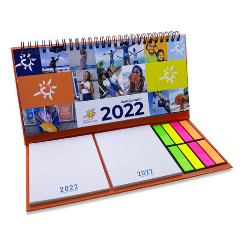 Customised Sticky Pad with Neon Strips & Calendar