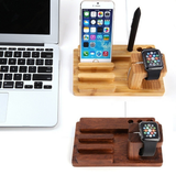 3 in 1 Wooden Charging Dock - YG Corporate Gift