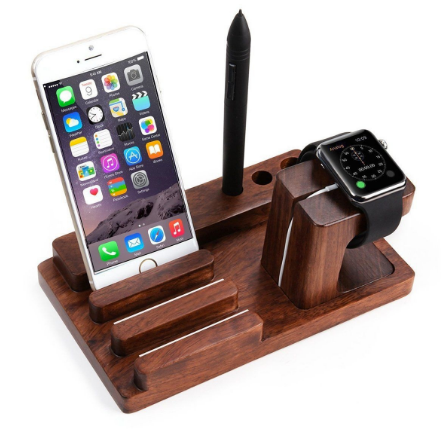 3 in 1 Wooden Charging Dock - YG Corporate Gift