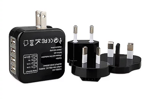 USB Travel Adaptor with 4 Hub - YG Corporate Gift
