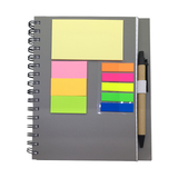 Hardcover Notebook with Sticky Pads and Recycled Pen - YG Corporate Gift