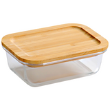 Storage Glass/ Lunch Box Container with Bamboo Lid