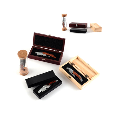 Wooden Handle Wine Gift Set - YG Corporate Gift