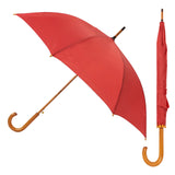 23" Auto Open/Close Umbrella with Wooden J Handle - YG Corporate Gift