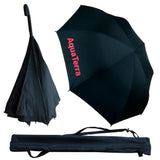 Inverted Umbrella / Reversible Umbrella, Reversed Umbrella with Leather J Handle - YG Corporate Gift