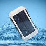 Waterproof Solar Powerbank with double LED torches and compass - YG Corporate Gift