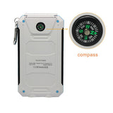 Waterproof Solar Powerbank with double LED torches and compass - YG Corporate Gift